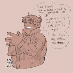 onesmolhurt:  Hunk has strong opinions.