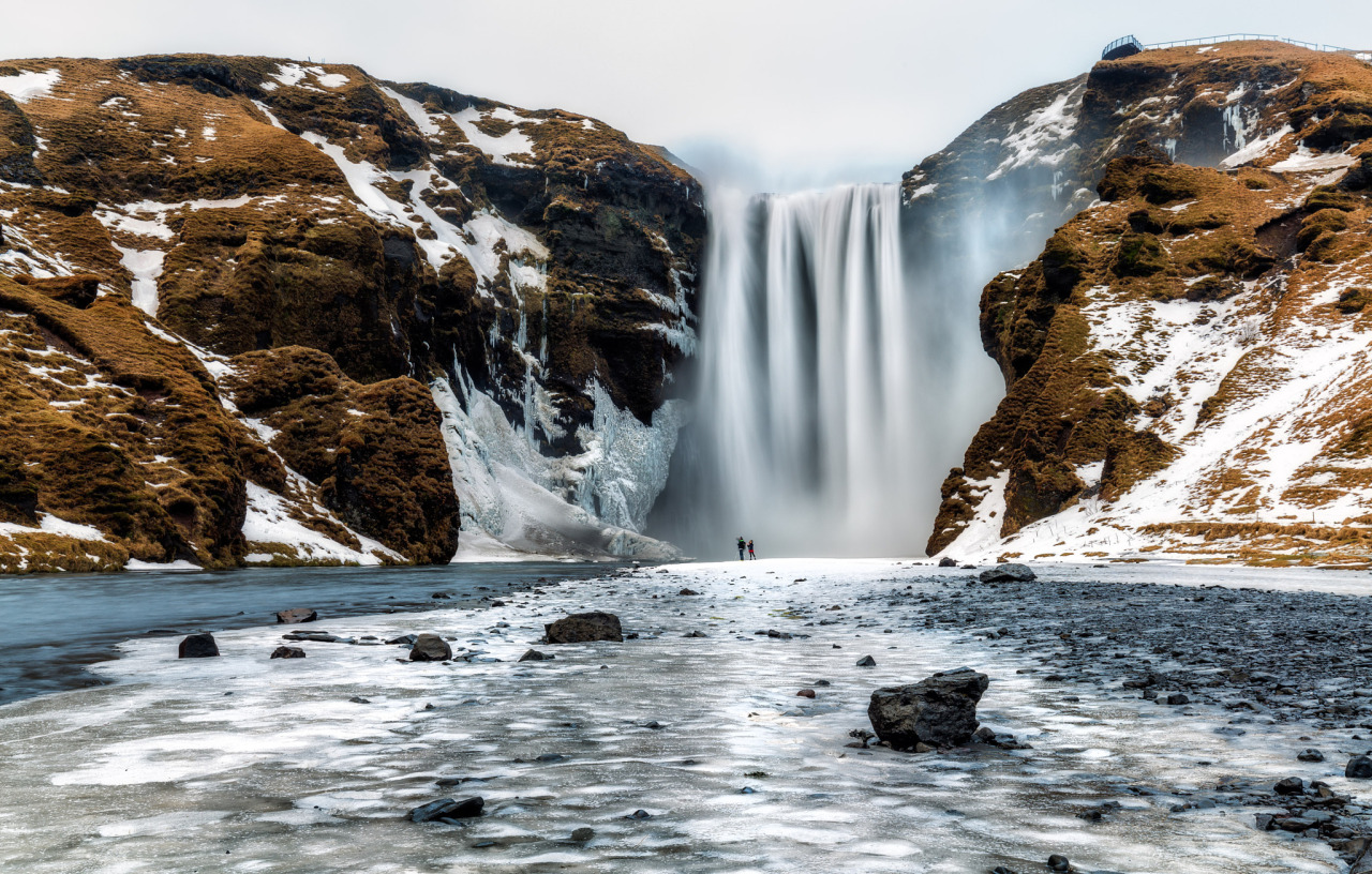 me-lapislazuli:  Icy Skogafoss | by Jean-FrancoisChaubard | http://ift.tt/1Cyttp4
