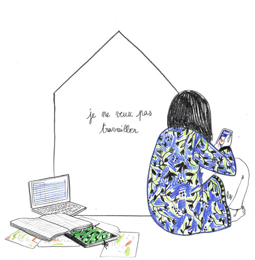 je ne veux pas travailler Tumblr