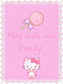 kitten-dumpling:  Play with me, daddy! (ﾉ｡･ω･｡)ﾉ♡♡♡