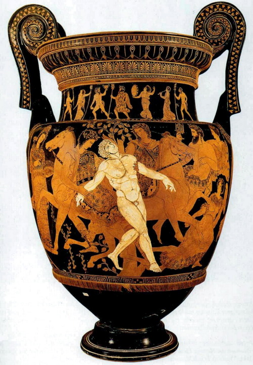 hellasinhabitants:The Death of Talos volute krater from 400 to 395 BC, height 75 cm.Ο θάνατος του Τά