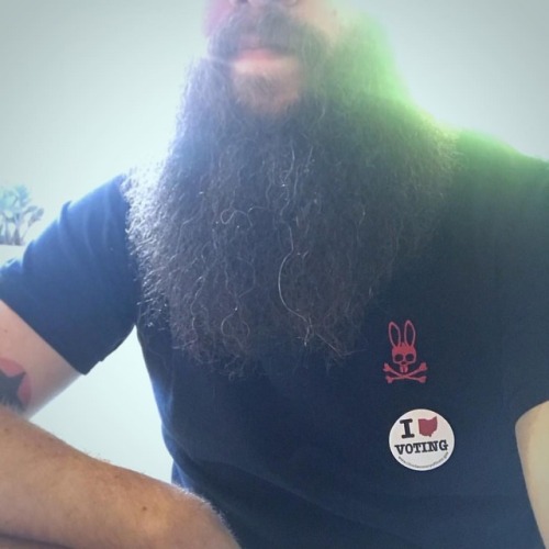 Go vote! #ivoted #vote #beardo #asseenincolumbus