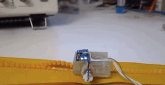 peterfromtexas:  The Zipperbot is a small wearable robot capable of opening and closing