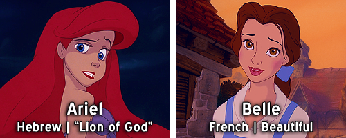 kristoffbjorgman:Disney Heroines + their names’ meaningsBonus: