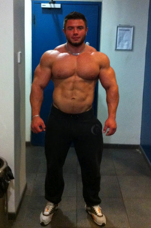 bullboysblog:  honey-pot:  bodybuildup:  http://bodybuildup.tumblr.com  Leo Bartenev, you are a sexy motherfucker.  Mini boulder 