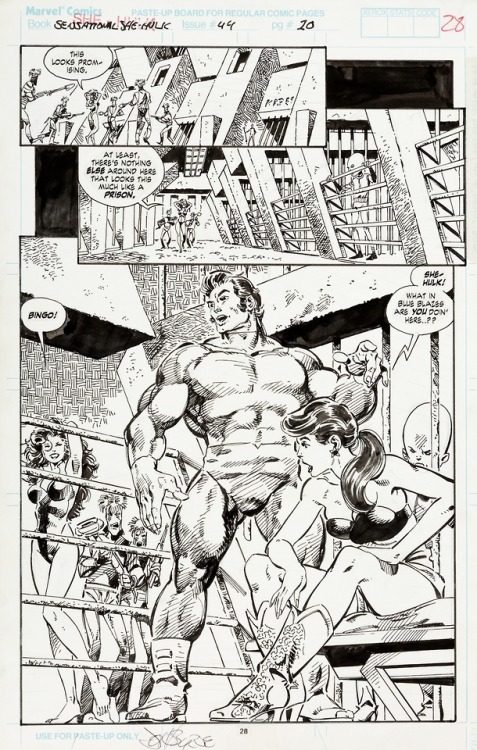 Sensational She-Hulk #44, page 28 by John Byrne & Glynis Wein. 1992.