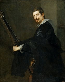 Antonio van Dyck     Hombre con laud, 1622 - 1632