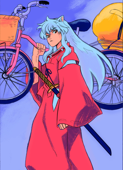 moonlitesoda:wanted to draw inuyasha and i love this shot specifically so