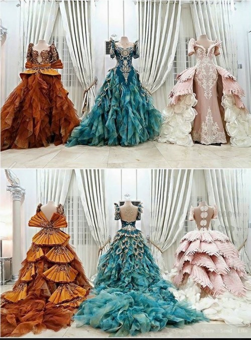 queensandkingsofattolia: miss-mandy-m: Couture gowns by Mak Tumang I could slay in each one of these