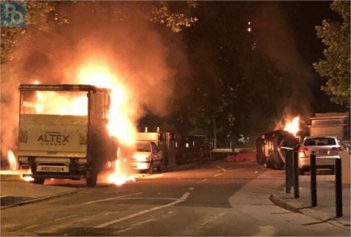 #France: Molotovs, barricades, cars torched, a shopping centre was set alight and a library and seve