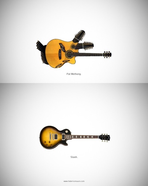 Porn Pics naveplanetexpress:  Famous Guitars by Federico