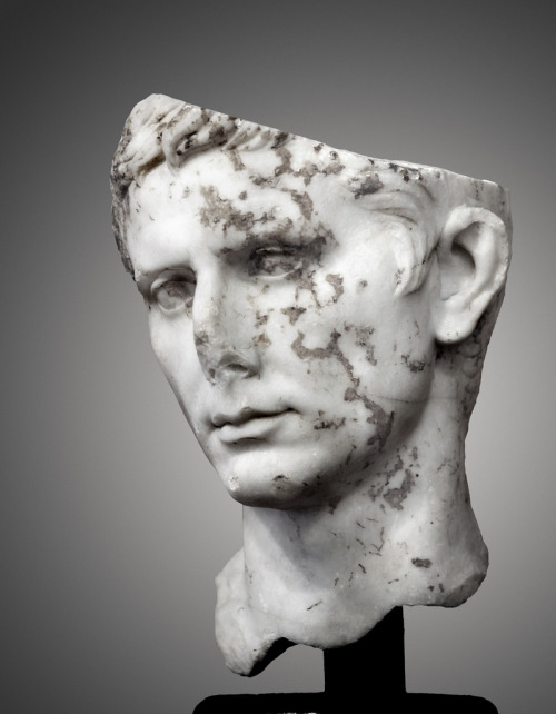 nicoonmars:Portrait of Augustus Parian marble. Early 1st century A.D. Boston, Museum of Fine Arts.