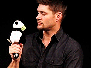 royalcas:  Jensen and his panda (×) 