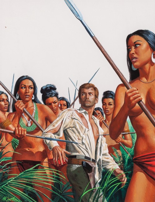 atomic-chronoscaph:  Yield to the Amazon Women - art by Mort Künstler   (1968)