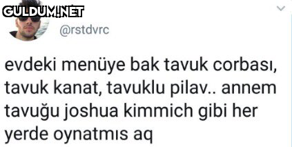 rst @rstdvrc evdeki menüye...