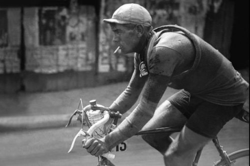 cadenced: Belgian cyclist Gustaaf Van Slembrouck during the 1927 Tour de France.