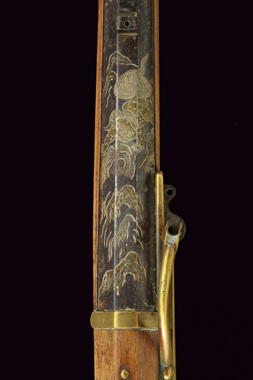 Japanese matchlock teppo, 19th century.from Czerny’s International Auction House