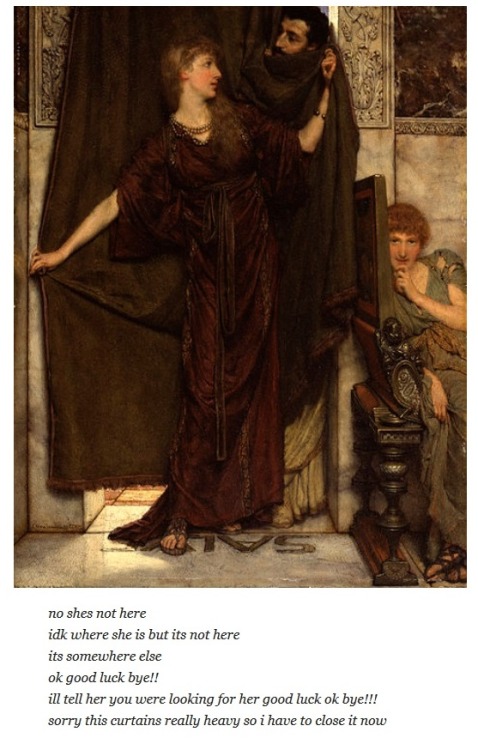 ozgeburcaka:    Women Rejecting Marriage Proposals In Western Art History  this is perfect, just see the whole post. 