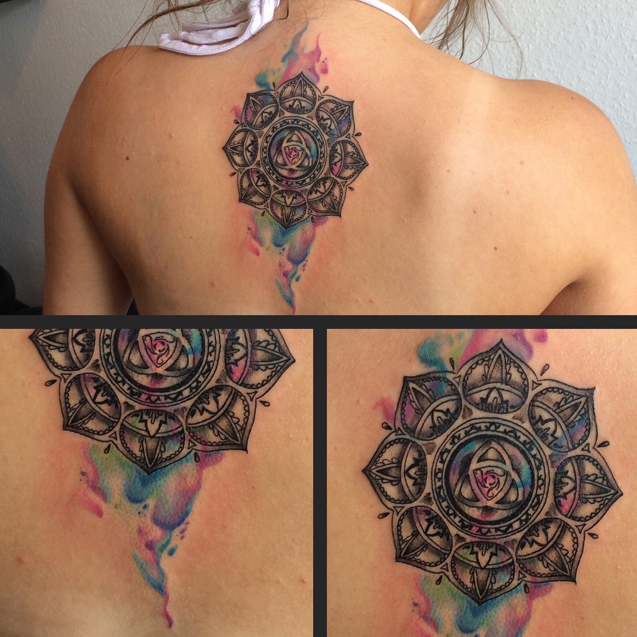 Watercolor Mandala Tattoo Design  KickAss Things