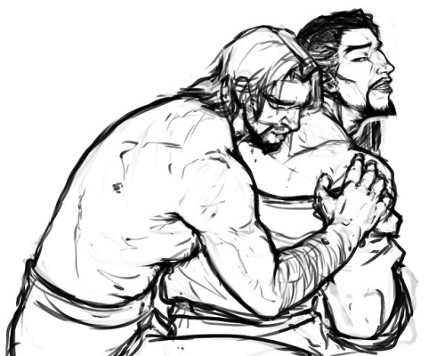 Jesse gently takes care of Hanzo&rsquo;s wounds - both the ones on his body and those in his soul St