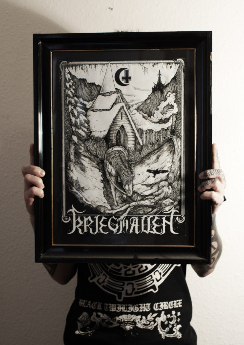 businessforsatan:  Hello everyone,Have some originals artwork on sale on my bigcartel store with artworks for Merrimack, Downfall Of Gaia…SHipping world wide.Thank you.http://businessforsatan.bigcartel.com/