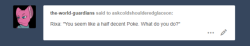 askcoldshoulderedglaceon: “Yeah..yeah…yeah…