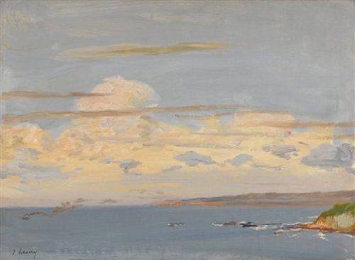 Evening Tangier  -   Sir John LaveryIrish, 1856–1941 Oil on canvasboard,  25 x 35 cm, 10 x 14 in.