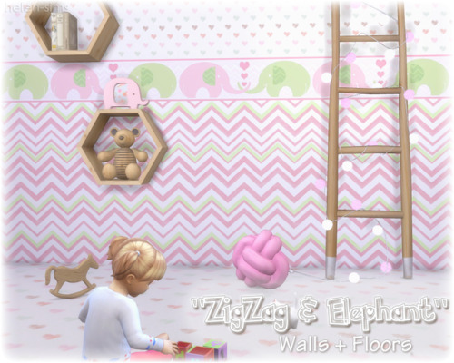 TS4 Walls + Floors &ldquo;ZigZag &amp; Elephant&rdquo;http://helen-sims.blogspot.ru/2017/05/ts4-wall