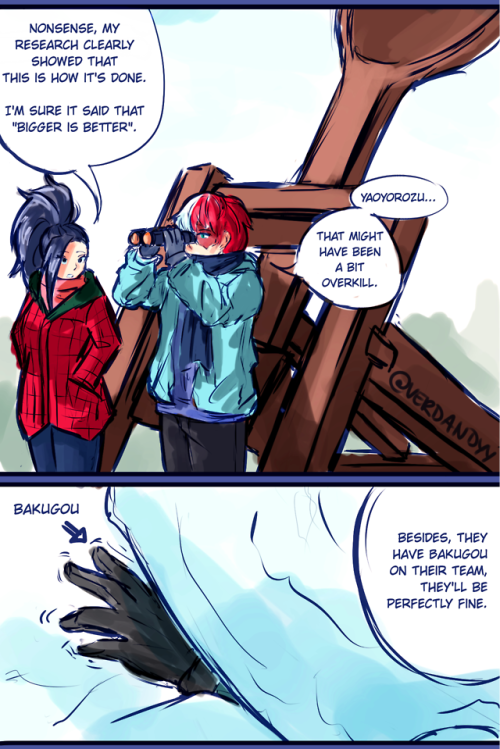 verdandys-art: TodoMomo Christmas - Day 3: Snowball Fights/ Snow Angels/ Snowed InI like thinking I’