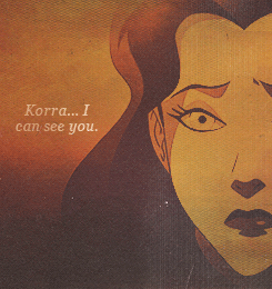ohmykorra: Korrasami AU: Korra is posessed by the dark spirit and Asami is the only person who’s able to comunicate with Korra’s spirit. 