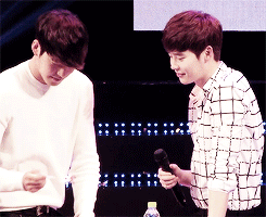 jongbin at jongsuk’s fanmeeting ♥