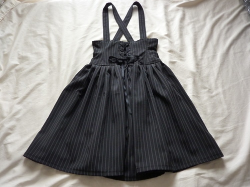 Harajuku High Waist Suspender Skirt on Luulla