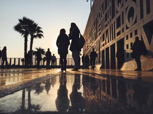 From sun to snow. #egypt #luxor #airport #sunrise #shadows #reflections #sillywhoettes #pepmegmeinma