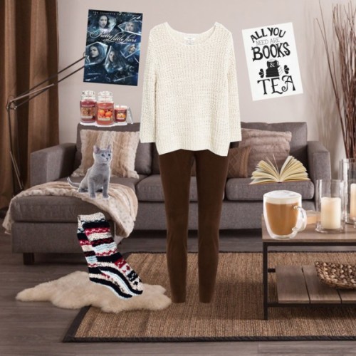 Home Style - Autumn by asra-nuriya featuring Yankee CandleMANGO long sleeve sweater, €40 / Ralp