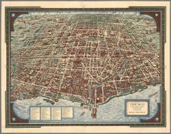 thelandofmaps:  Chicago (c. 1938) [5520x4324]CLICK