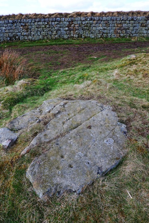 Rock Art at Hadrian’s Wall, Northumberland, 14.4.18.Northumberland is one of the richest counties fo