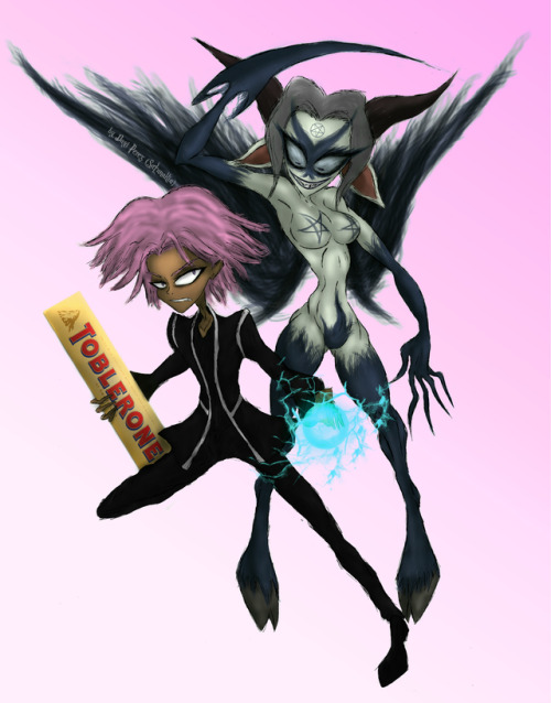 neverlandofthesatanakia: “you don’t deserve this big toblerone!!”  (KAZ KAAN  VS  THE DEMON SATANAKI