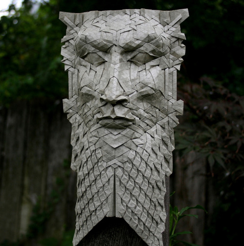 itscolossal: New Tessellated Origami Masks by Joel Cooper