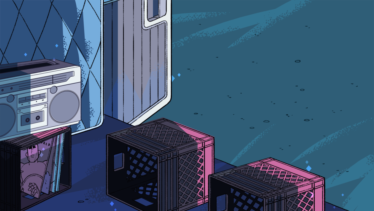A selection of Backgrounds from the Steven Universe episode: The MessageArt Direction: