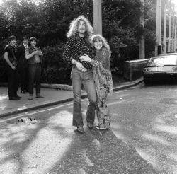 jbacardi:  Sandy Denny and Percy Plant, 1970.