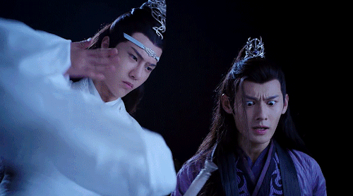 mylastbraincql:gif request (anon): that jiang cheng flair (his dramatic entrances/exits)