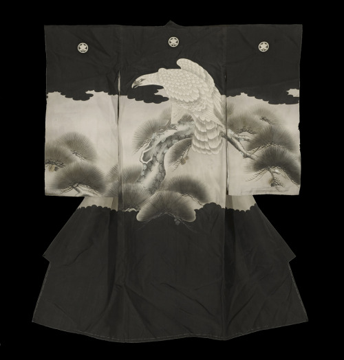 Boys Ceremonial Kimono. Meiji period (1868-1911), Japan.  The Kimono Gallery.  A fine silk antique m