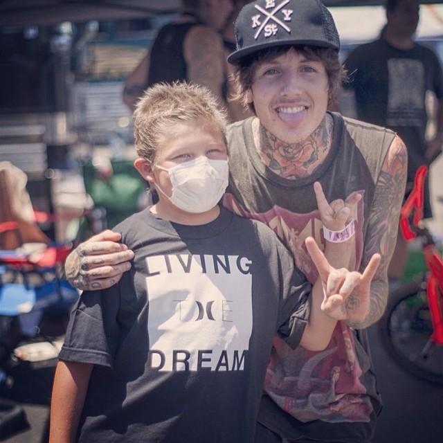 dropdeadclothing:  Congratulations to Gabriel for overcoming his battle with cancer,