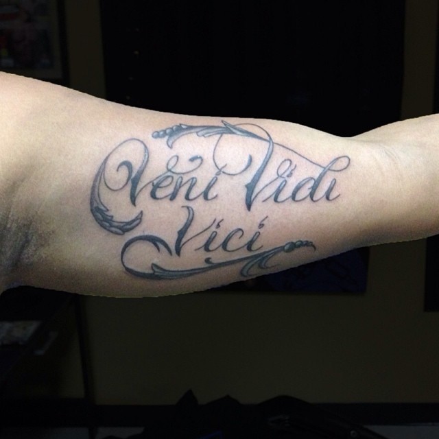 Veni Vidi Vici  SemiPermanent Tattoo By Easyink  The Revolutionary  Long Lasting Temporary Tattoo  easyink