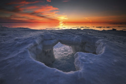 bled:      lake superior sunset    by twurdemann