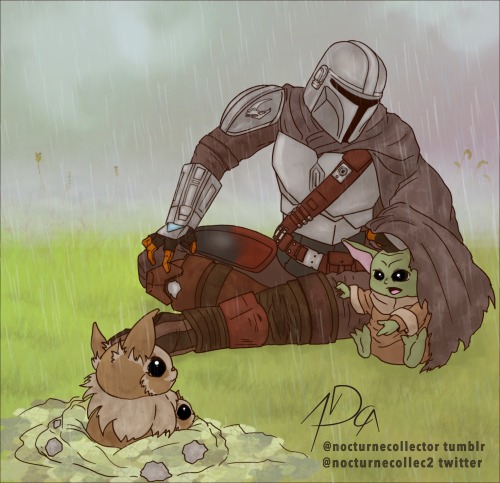 nocturnecollector:Protecting the baby from the rain