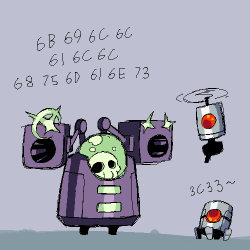 bacondoeseverything:  Robots discussing silly