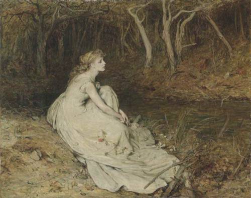 poboh: Ophelia, William Quiller Orchardson. English (1832 - 1910) - Oil on Canvas -