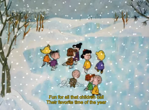 peanutsfeelings: “Snowflakes in the airCarols everywhereOlden times and ancient rhymesOf love 