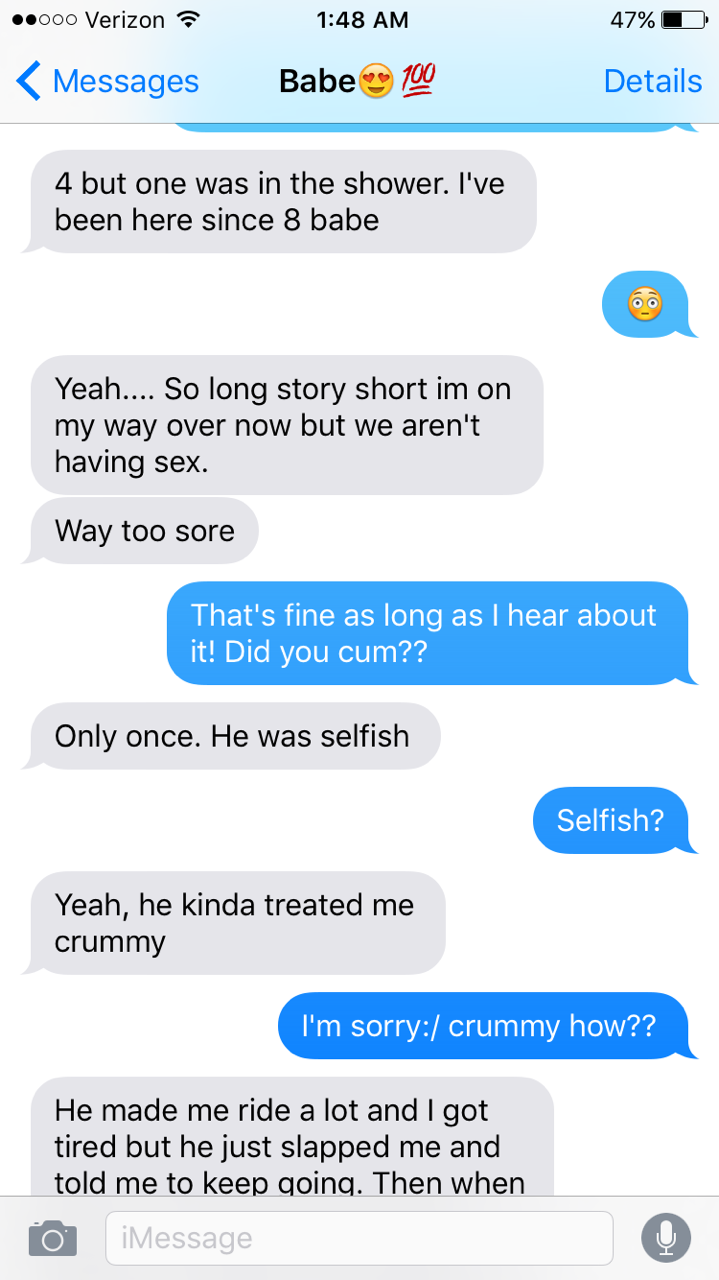 my-slutty-tattooed-wife:  Exactly the kind of texts I want from my wife.